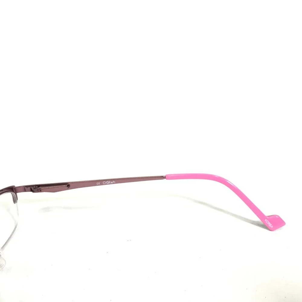 OGI Eyeglasses Frames Kids OK56/1243 Purple Rectangular Half Rim 40-18-125